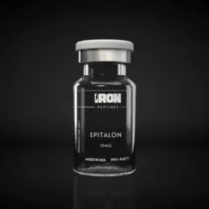 Epitalon 10mg high-purity research peptide vial by Iron Peptides