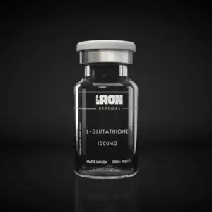 L-Glutathione 1500MG research peptide vial by Iron Peptides