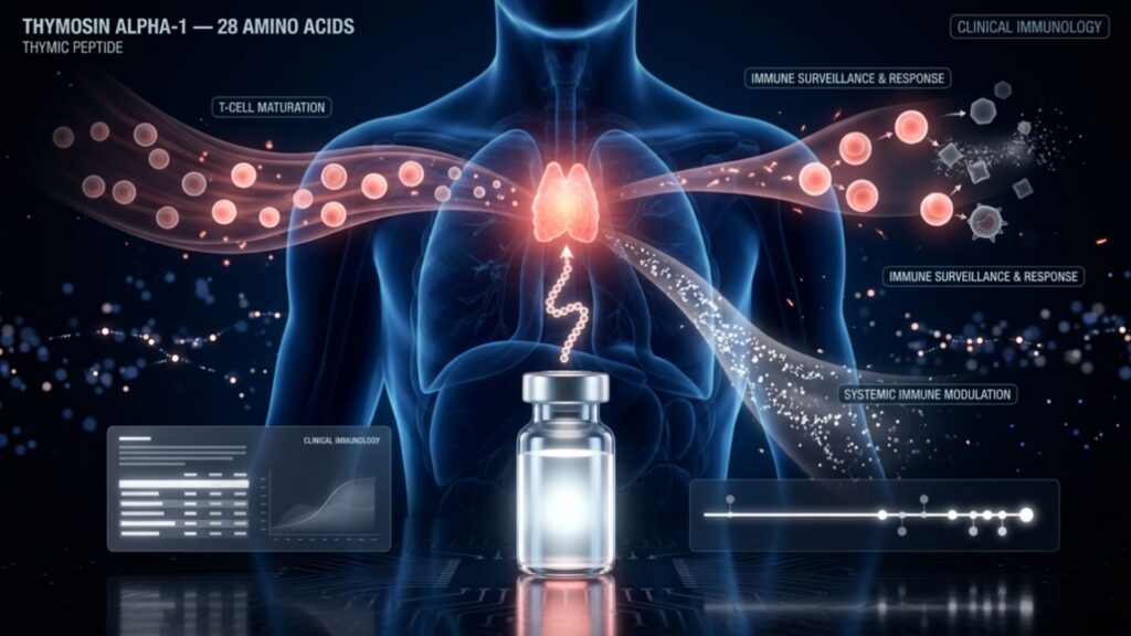 What is thymosin alpha 1 peptide in immune research